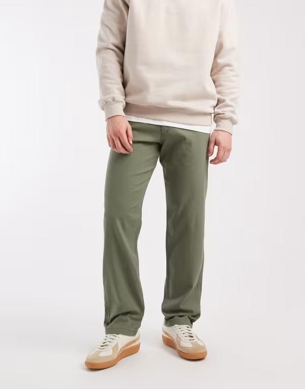 ジャック アンド ジョーンズ メンズ ボトムス カジュアルパンツ Jack Jones Kane loose fit chinos Deep lichen green グリーン