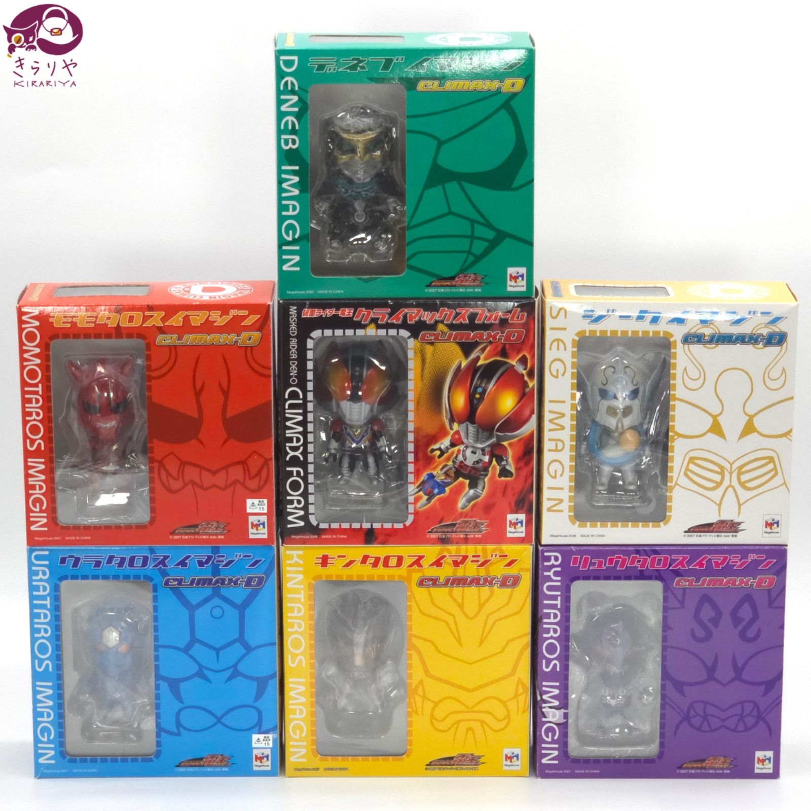 MegaHouse メガハウス CLIMAX-D 仮面ライダー電王 全7種セット フィギュア 3点未開封・4点未組み立て クライマックスフォーム モモタロス ウラタロス キンタロス リュウタロス デネブ ジーク イマジン まとめ売り