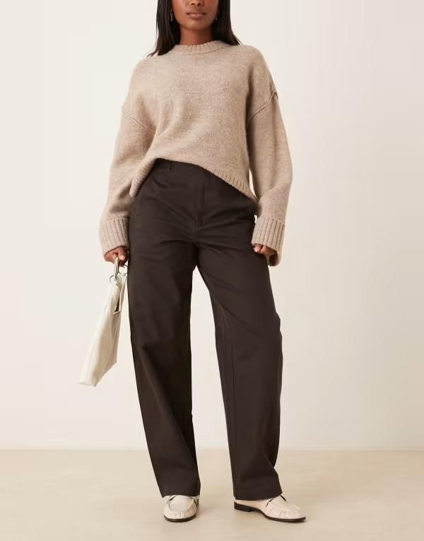 ジェイディーワイ レディース ボトムス カジュアルパンツ JDY barrel pants BROWN ブラウン