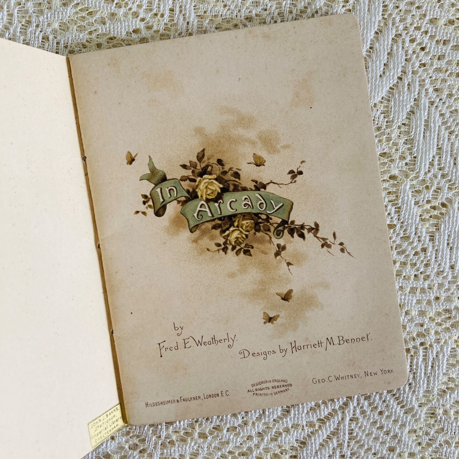 Harriett M. Bennett挿絵・クロモリトグラフの希少な詩集絵本 洋書