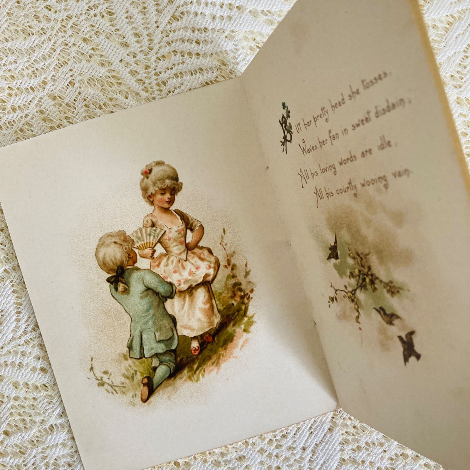 Harriett M. Bennett挿絵・クロモリトグラフの希少な詩集絵本 洋書
