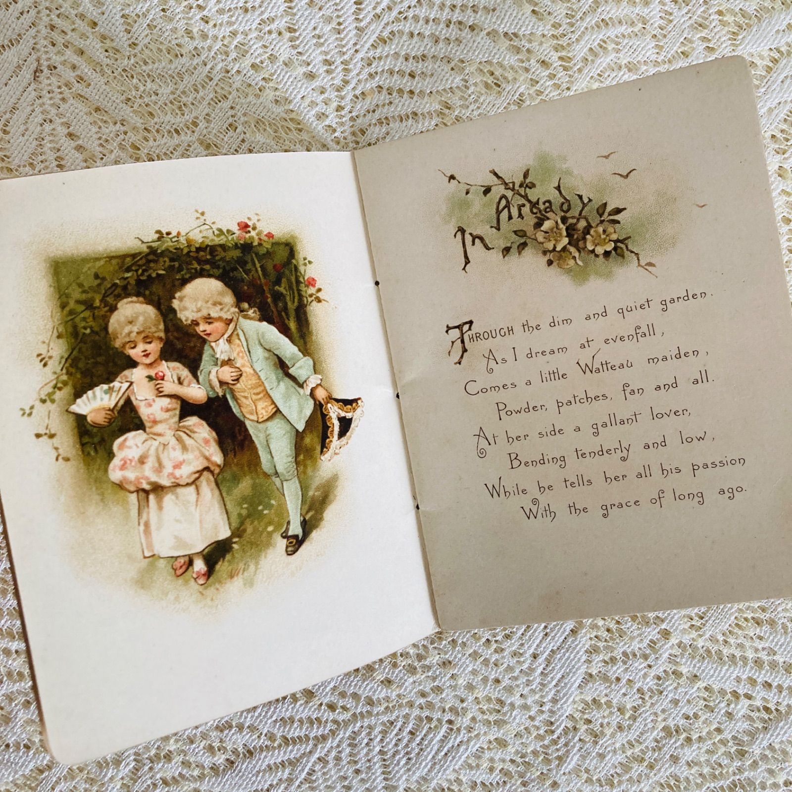 Harriett M. Bennett挿絵・クロモリトグラフの希少な詩集絵本 小さな