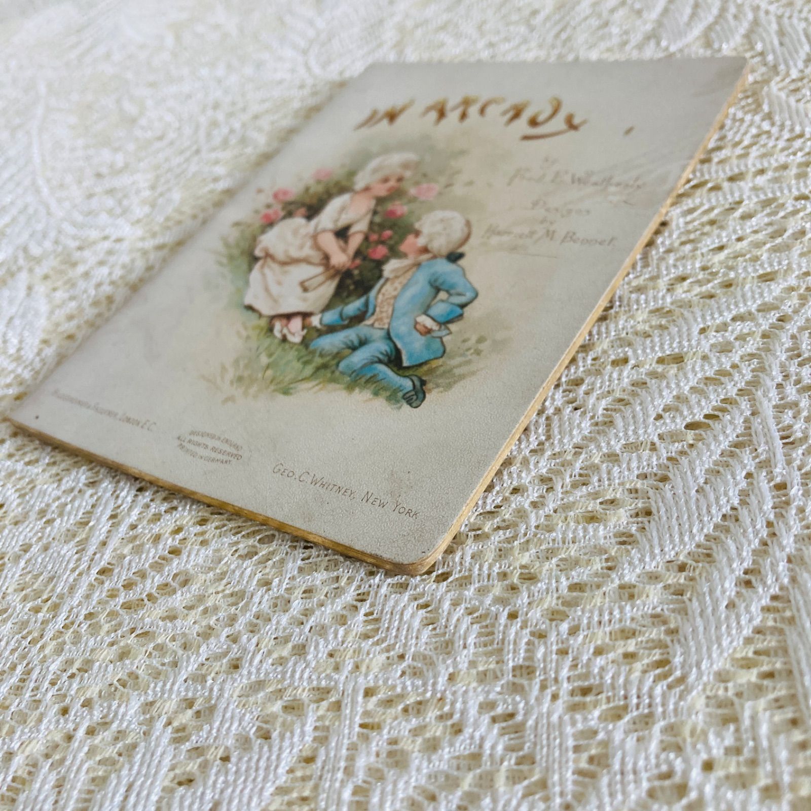 Harriett M. Bennett挿絵・クロモリトグラフの希少な詩集絵本 小さな