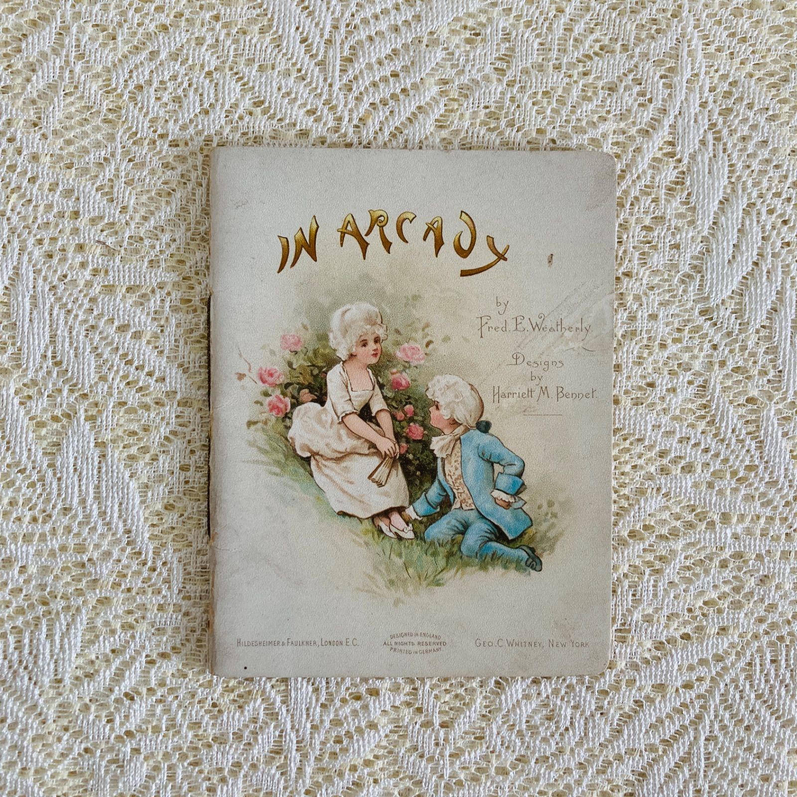 Harriett M. Bennett挿絵・クロモリトグラフの希少な詩集絵本 洋書
