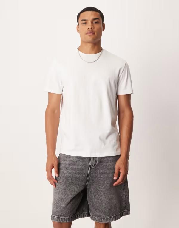 エイソス メンズ ボトムス ハーフパンツ・ショーツ デニム ASOS DESIGN mid length denim jorts in dark gray wash Dark gray wash グレー
