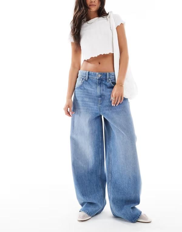 コットンオン レディース ボトムス デニムパンツ ジーンズ Cotton On super baggy boyfriend jeans in tidal Tidal blue ブルー