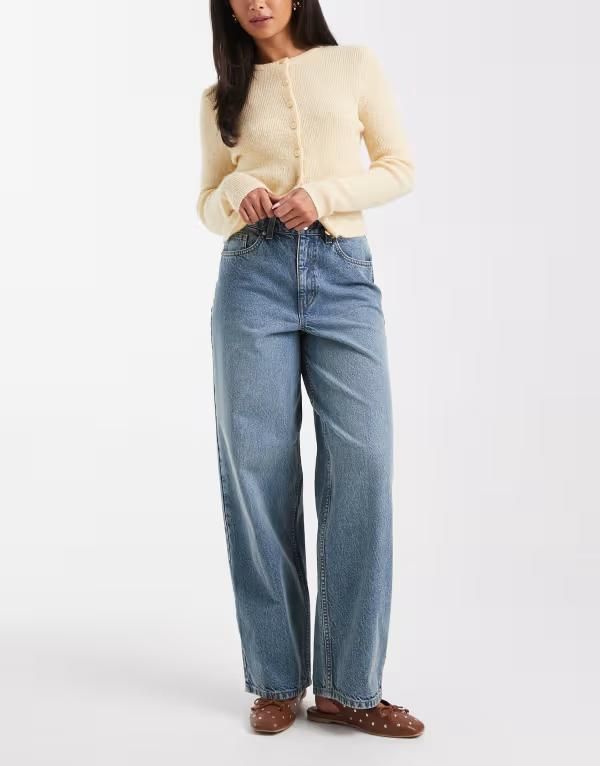 ミスセルフフリッジ レディース ボトムス デニムパンツ Miss Selfridge baggy jean in dirty wash Dirty Wash