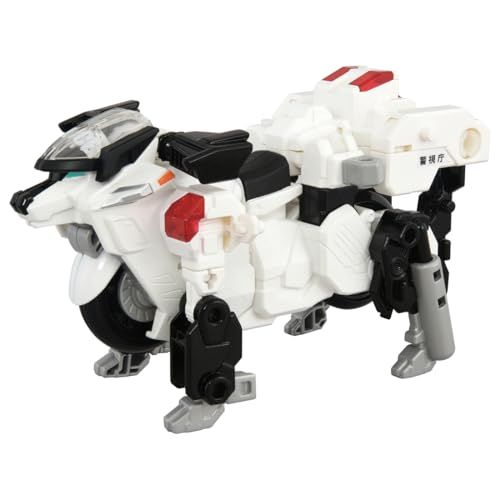 タカラトミー(TAKARA TOMY) トミカ ジョブレイバー デカライドアーマー白バイ 警察犬ワンワンマル ミニカー おもちゃ 3歳以上YZ b442a3f9