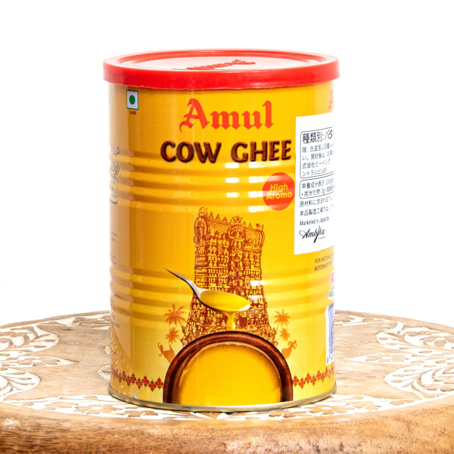 【12個セット】香り高いギー 1000ml ビリヤニ作りにおすすめ - 【Amul】 High Aroma Cow Gh