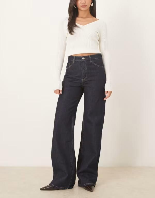 マンゴ レディース ボトムス デニムパンツ ストレート コットン ジーンズ Mango Danila 100 cotton straight leg jeans indigo INDIGO インディゴ
