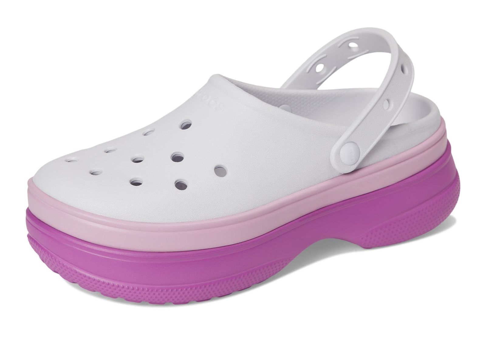 Crocs (クロックス) 男女兼用 大人用 クラシック スタック クロッグ プラットフォーム プラットフォーム, グレープベリー, 6 Women/4 Men [グレープベリー] [Free Size]