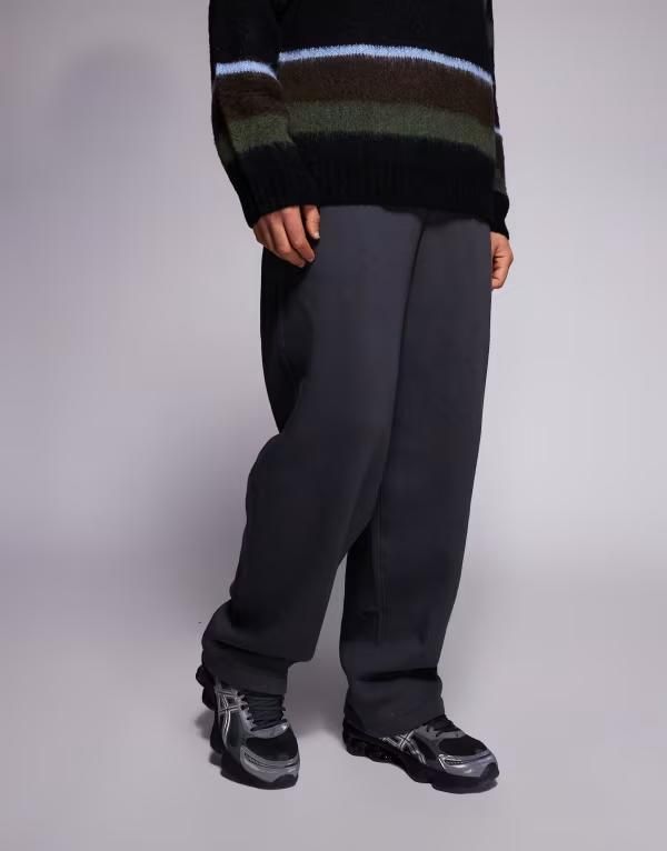 アダプト メンズ ボトムス カジュアルパンツ バルーンフィット スウェットパンツ ADPT balloon fit sweatpants Asphalt グレー