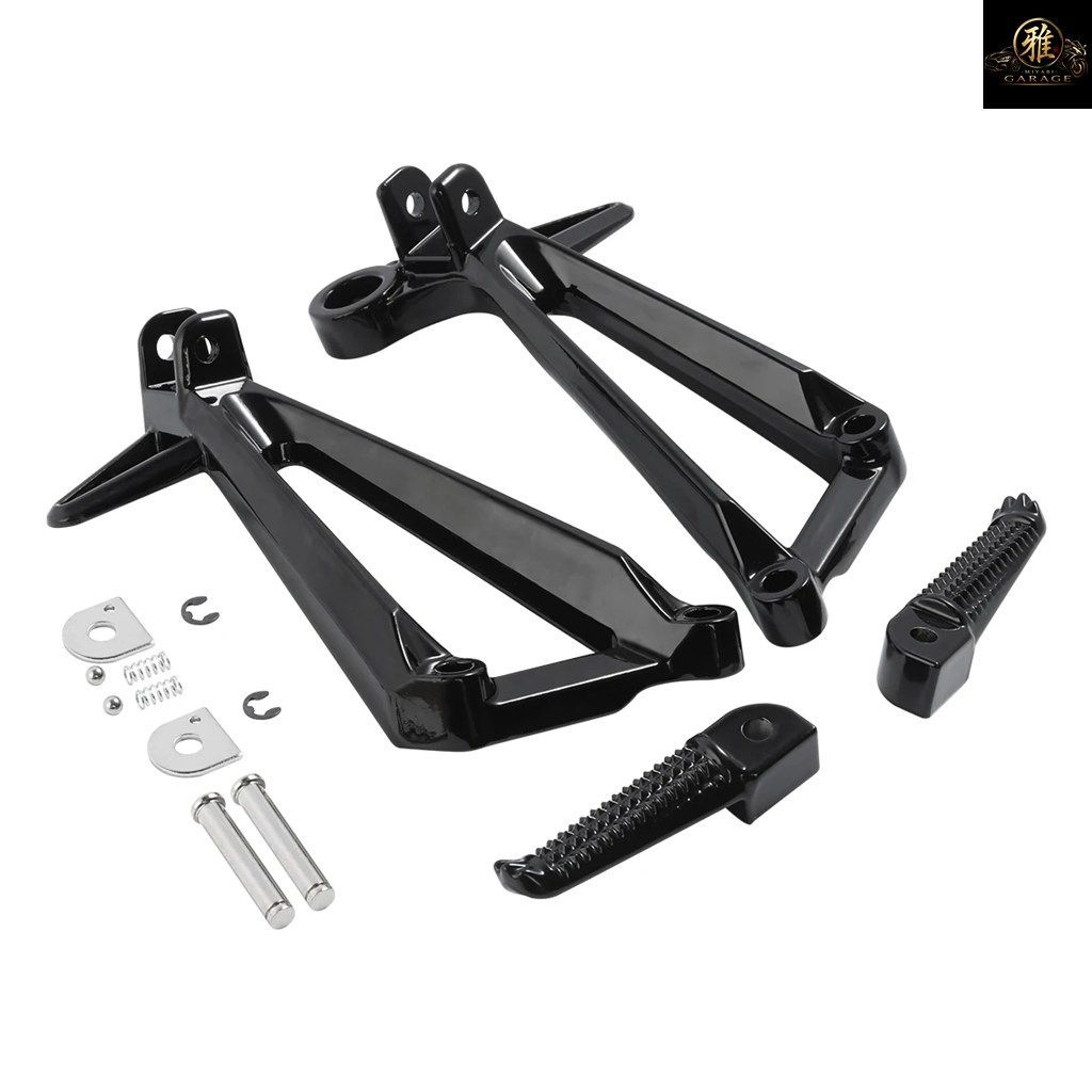 パッセンジャーフットペグ/フットレストブラケット ヤマハ YZFR3 2015-2025 MT03 2020-2024 オートバイ リアペグ