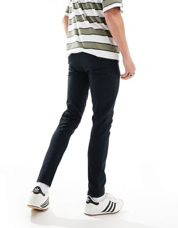 エイソス メンズ ボトムス カジュアルパンツ ASOS DESIGN skinny chinos Black ブラック