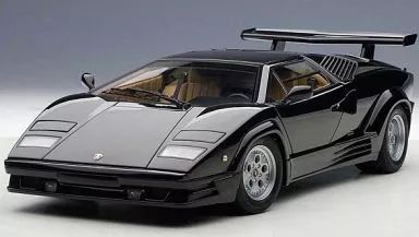 【中古】ミニカー 1/18 ランボルギーニ カウンタック 25thアニバーサリー (ブラック) 「シグネチャーシリーズ」 [74539]