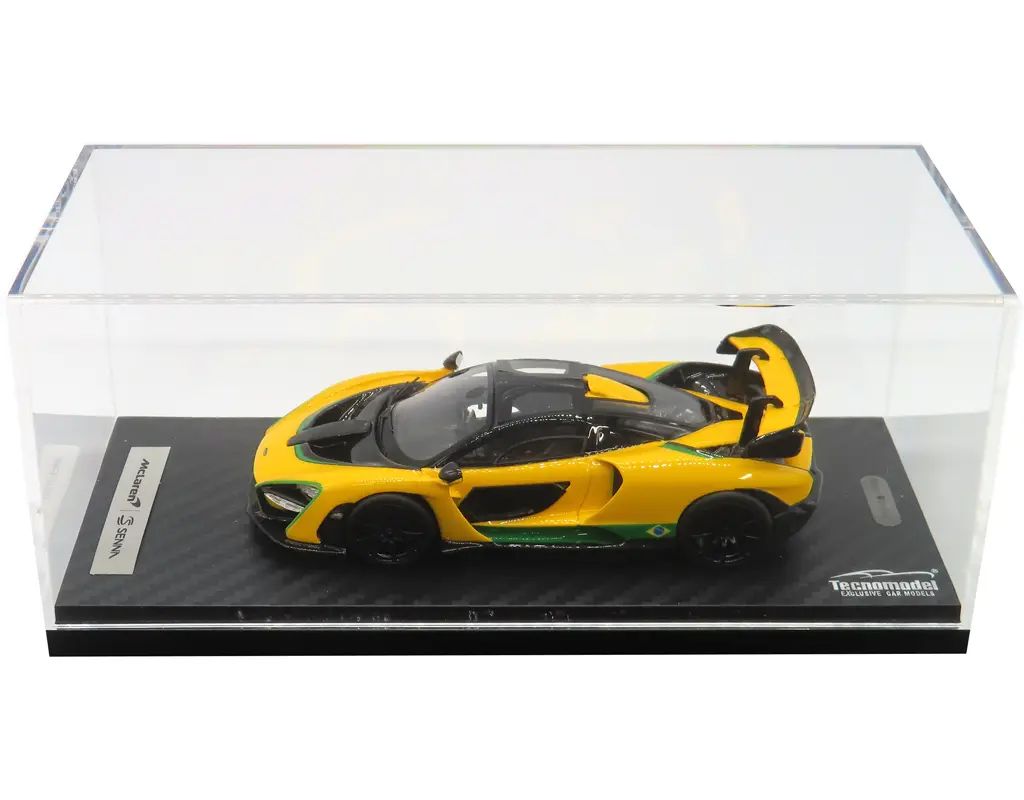 【中古】ミニカー 1/43 McLaren Senna Brazil Flag Colors(イエロー×ブラック×グリーン) [T43-EX09B]