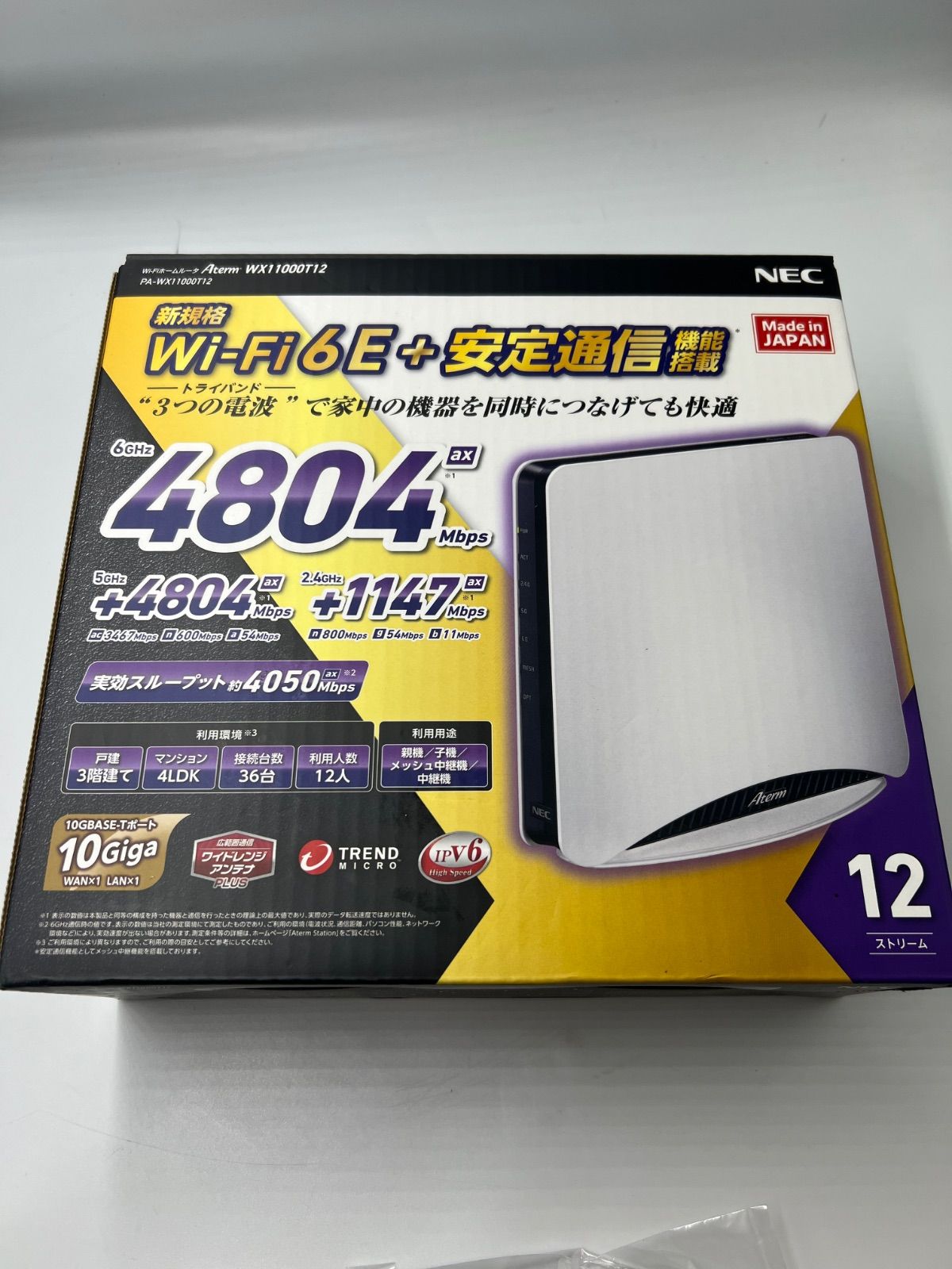 新品未使用】NEC PA-WX11000T12 WHITE-販売 オンライン