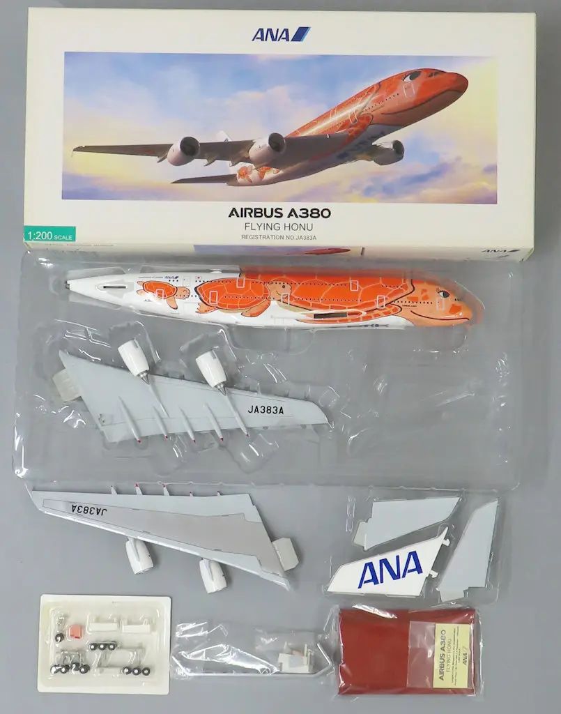 中古】ミニカー 1/200 ANA AIRBUS A380 FLYING HONU #JA383A [NH20147