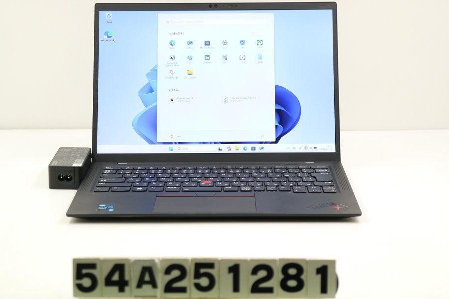 Lenovo ThinkPad X1 Carbon 9th Gen Core i5 1135G7 2.4GHz/8GB/256GB(SSD)/14W/WUXGA(1920x1200)/Win11 【54A251281】