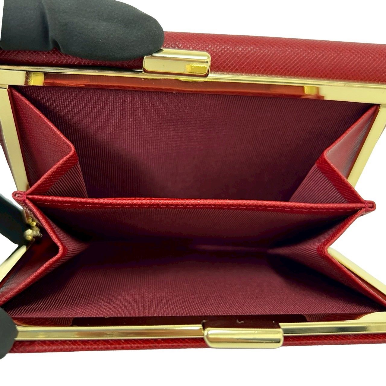未使用保管品 保存箱付き BURBERRY バーバリー ロゴ 金具 レザー 本革
