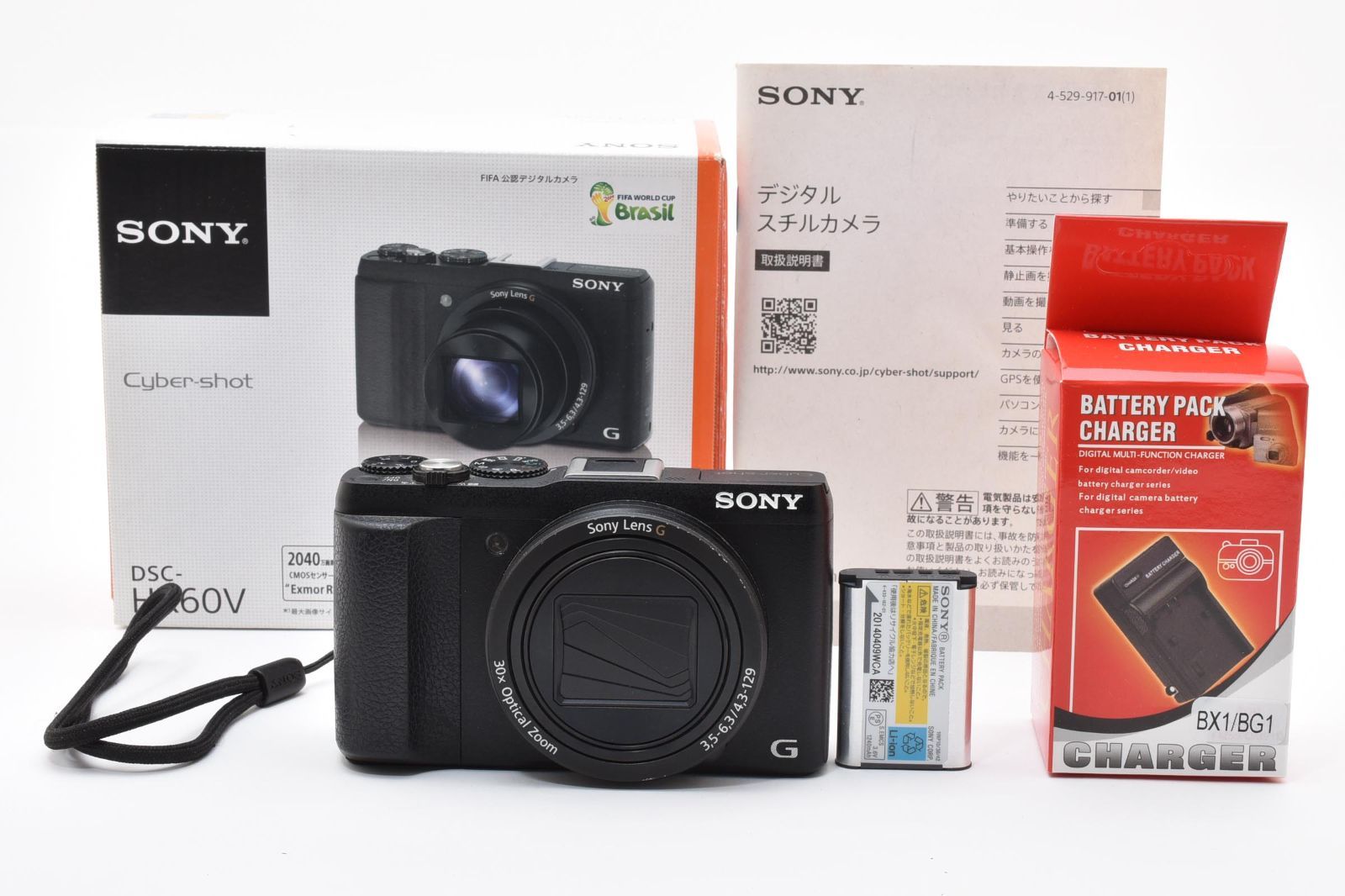 SONY ソニー Cyber-shot HX-60V ブラック 元箱 /3248 動作OK 返金保証