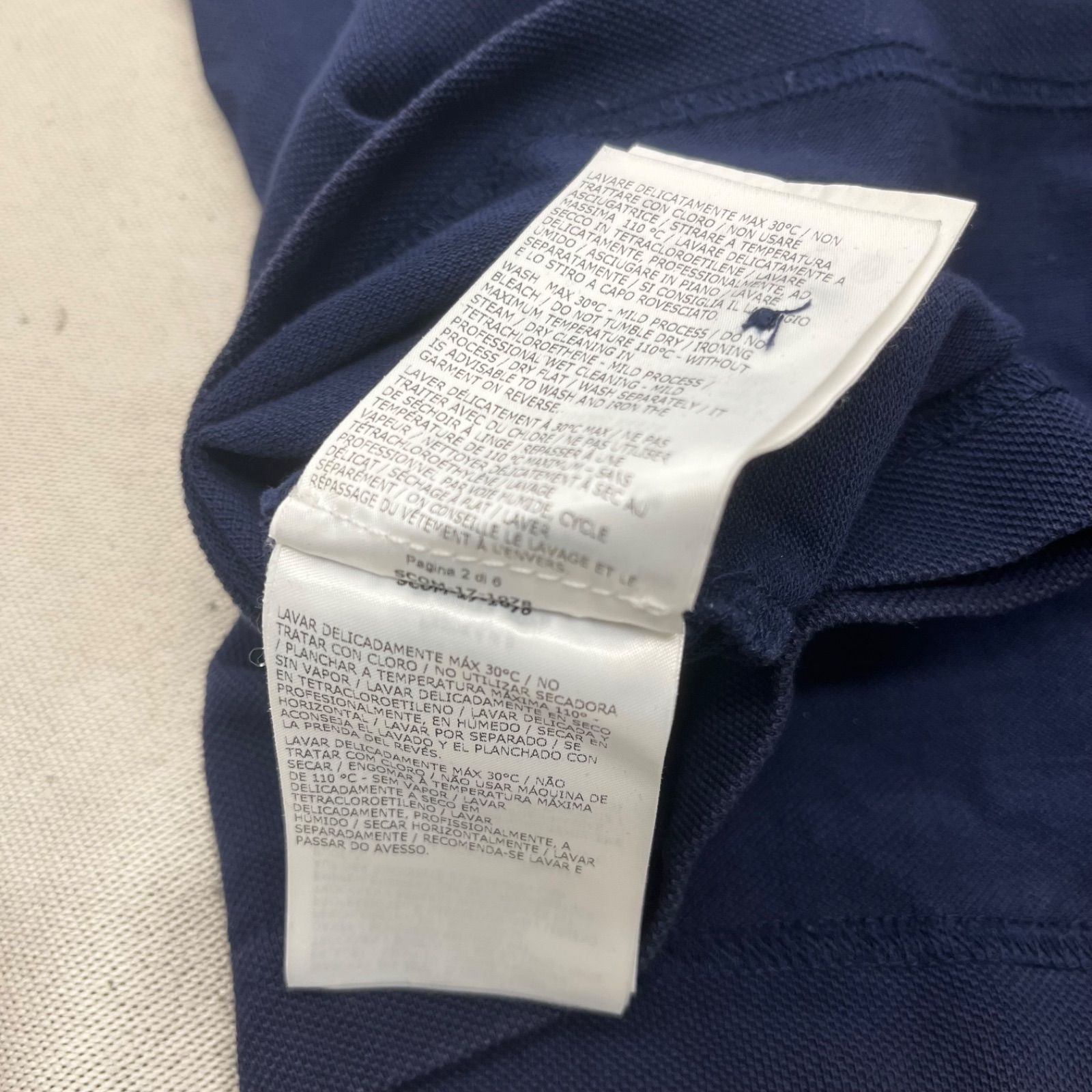 MONCLER モンクレール ポロシャツ ネイビー 紺 半袖 ワッペン トルコ製