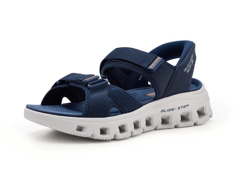 スケッチャーズ メンズ シューズ サンダル SKECHERS GlideStepro Salvo Hands Free SlipIn Sandals Navy ネイビー