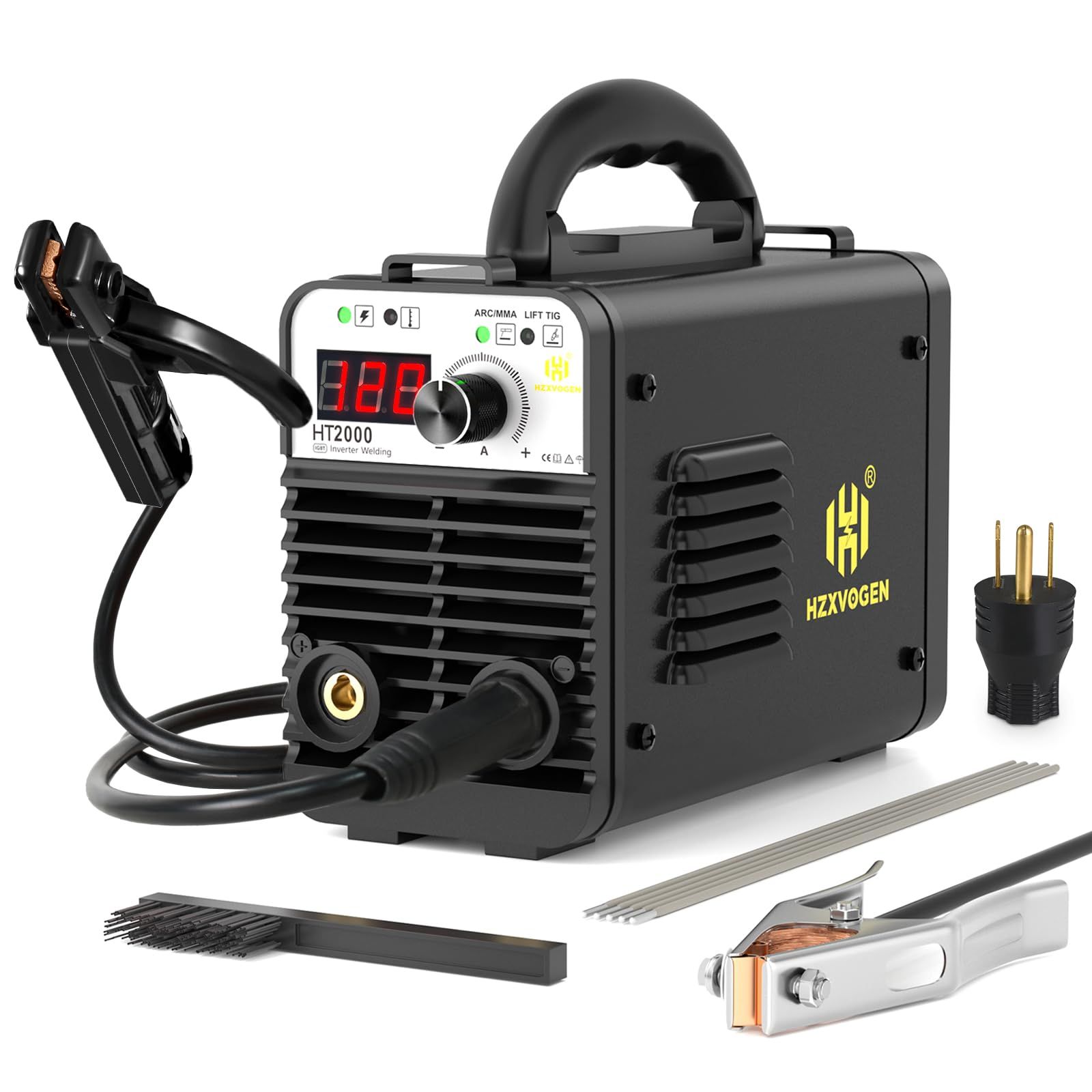 【新品】H HZXVOGEN 溶接機 アーク溶接 100V/200V 120A 被覆アーク/LIF TIG溶接 1台2役 手棒溶接 インバーター直流 定格使用率40％ ミニポータブル溶接機 小型 軽量 家庭用 初心者向け DIY 日本語取扱説 69828d86