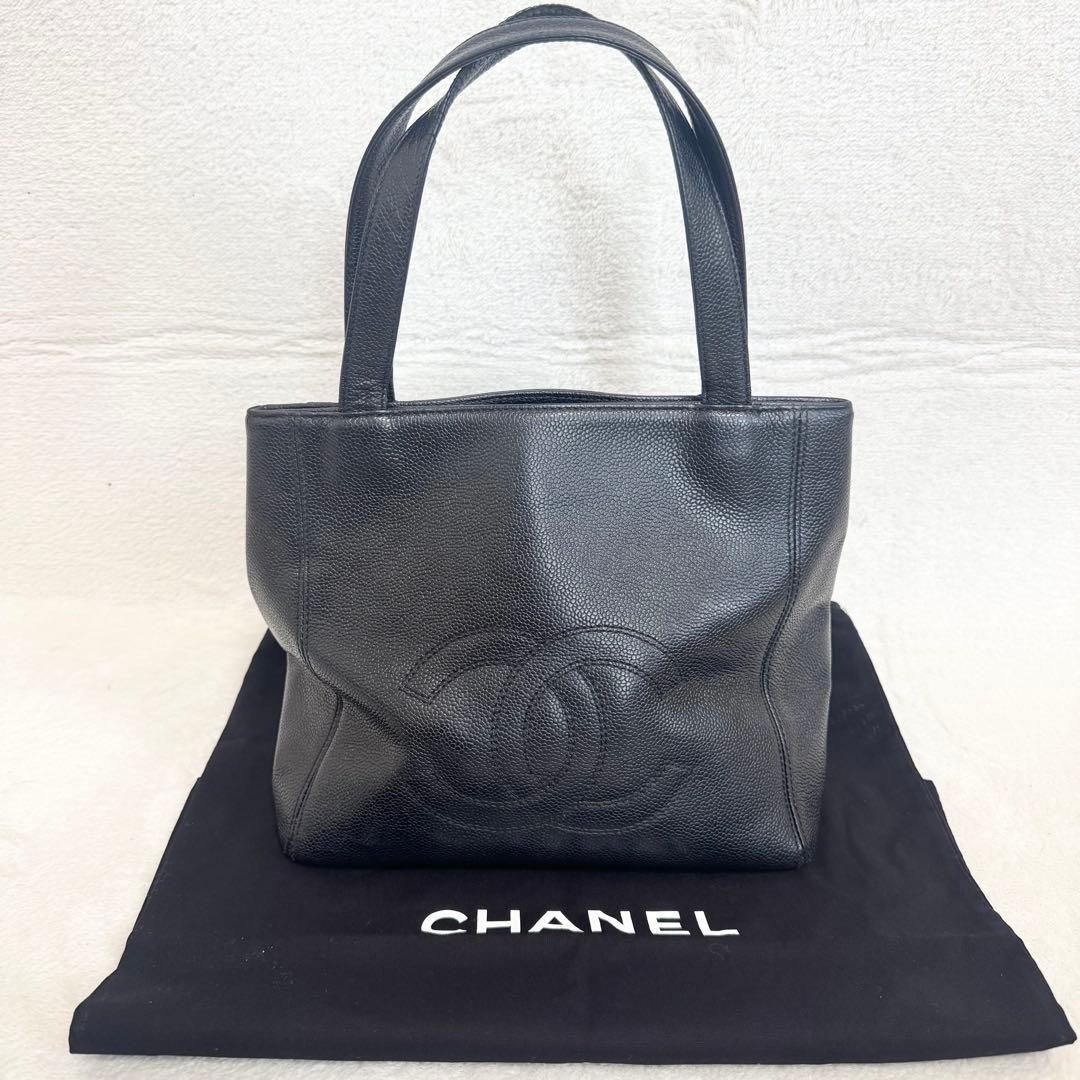 CHANEL シャネル トートバッグ ハンドバッグ キャビアスキン ココマーク