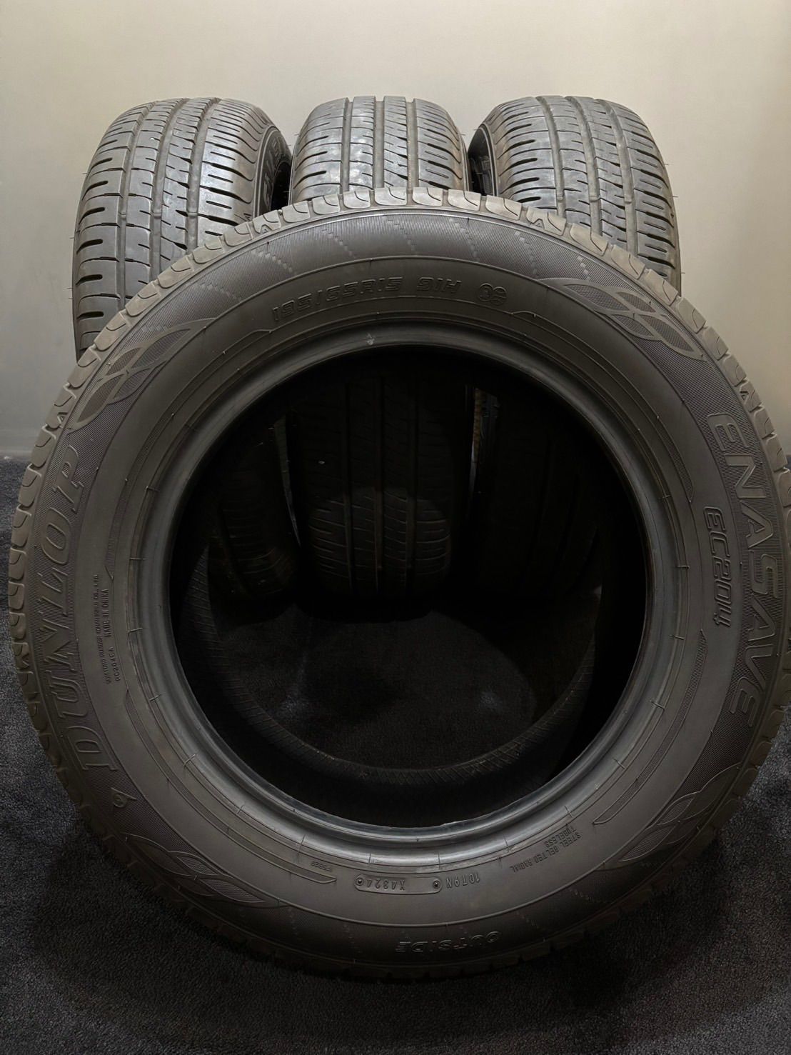 ☆195/65R15 DUNLOP/ENASAVE EC204 24年製 夏タイヤ サマータイヤ 4本