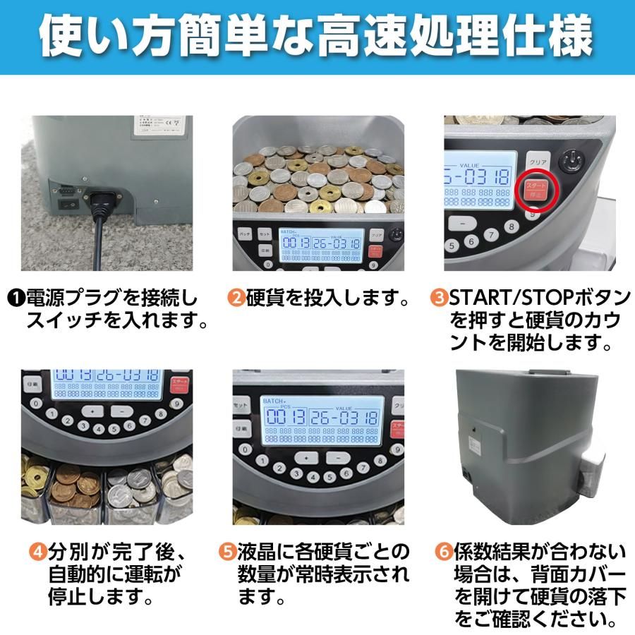 新品・未使用】 コインカウンター 自動 マネーカウンター ポータブル