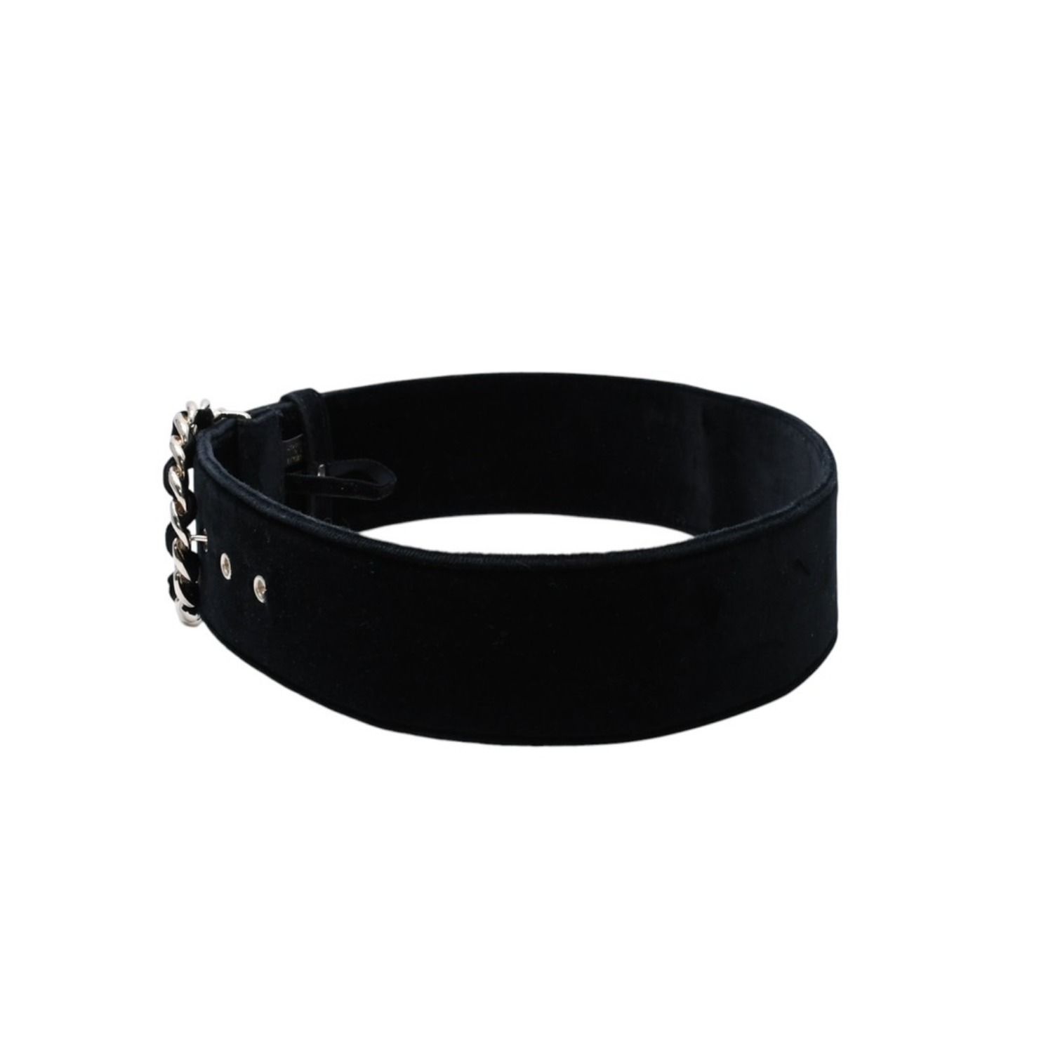 極美品 CHANEL シャネル ベルト ベルベットベルト ベロア サイズ65/26