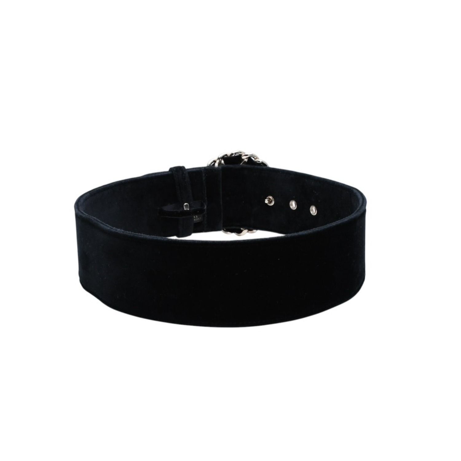 極美品 CHANEL シャネル ベルト ベルベットベルト ベロア サイズ65/26 