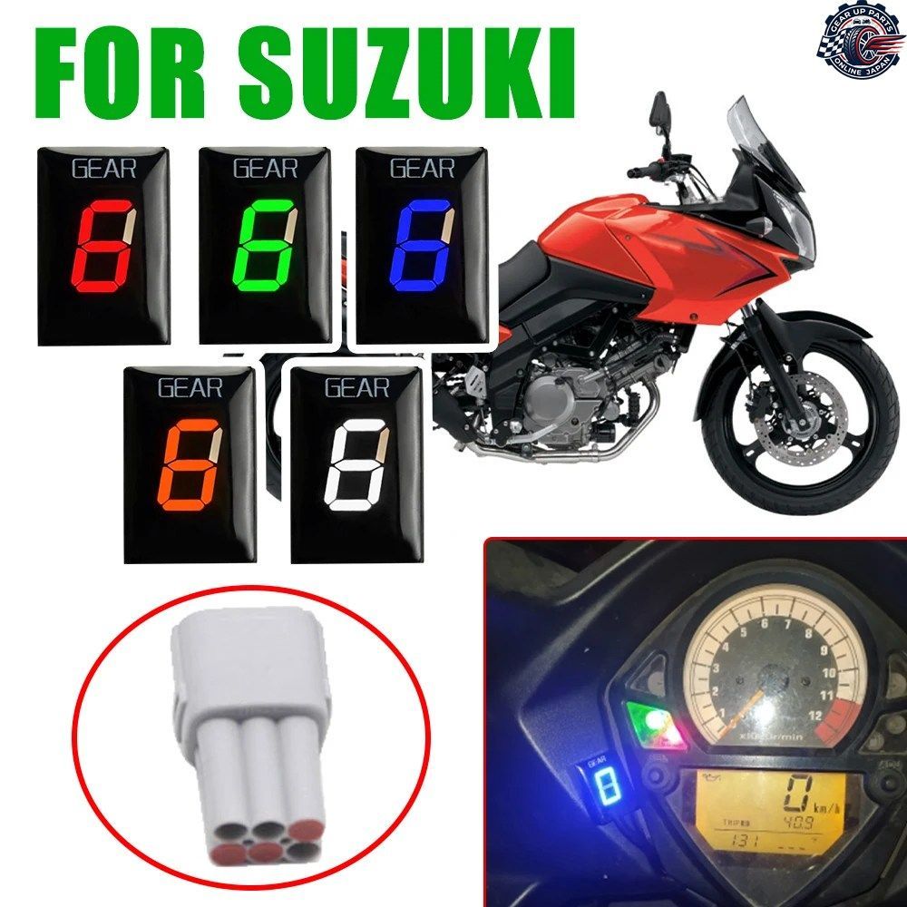 ギアインジケーター VSTROM 1000 DL1000 1000SV SV650 GSF1250 VLR1800 VZR1800 Z800 MARAUDER VZ1500 オートバイ