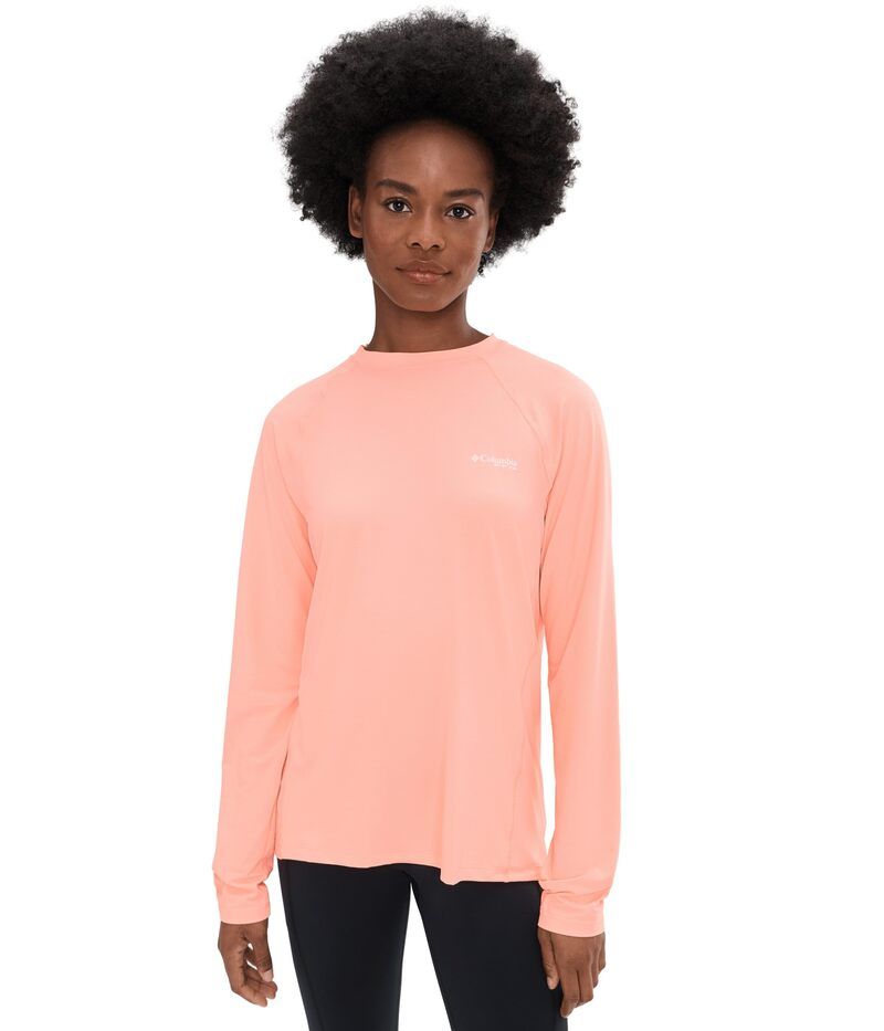 コロンビア レディース トップス シャツ Columbia Pfg Solar Stream Ii Long Sleeve Tiki Pink ピンク