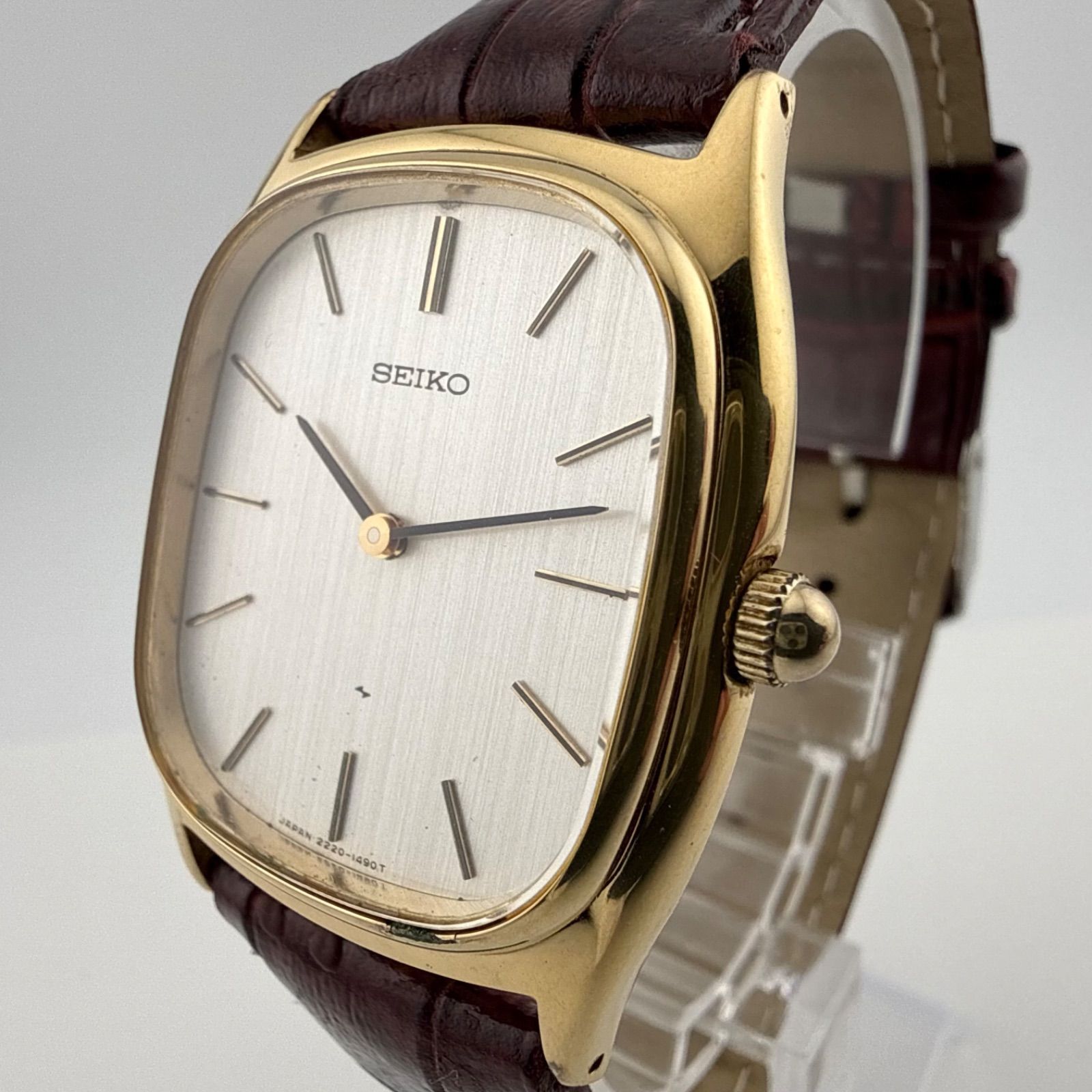 希少 稼働 SEIKO メンズ腕時計 レトログラード クロノグラフ スクエア スクエア セイコー メンズ 希少 稼働 SEIKO メンズ腕時計