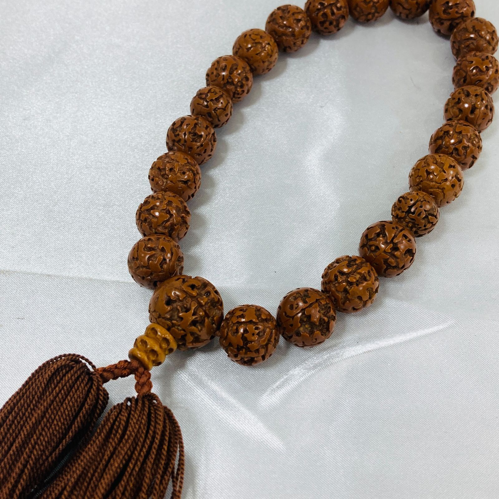 A【中古品】羅漢彫り 男性用念珠 数珠 仏教 メンズ - メルカリ