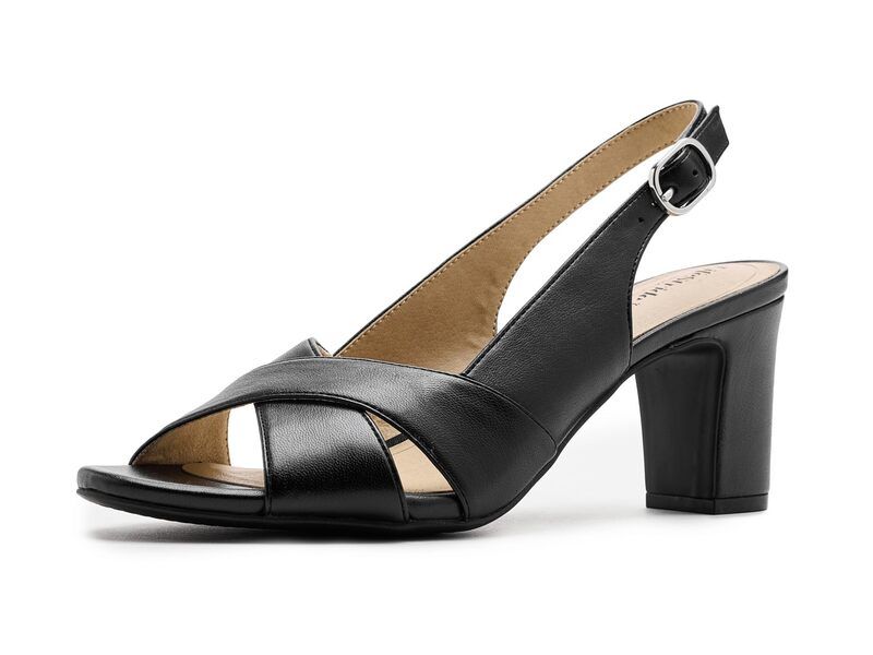 ライフストライド レディース シューズ ヒール サンダル LifeStride Freesia Slingback Sandals Black ブラック