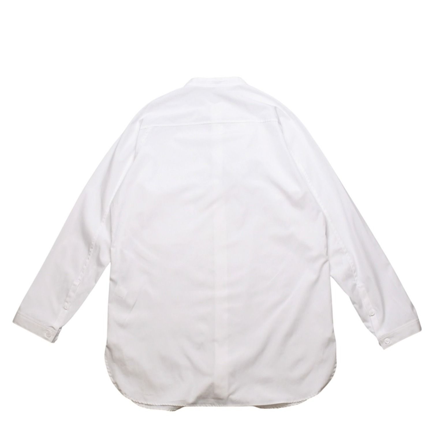 ヨウジヤマモト プールオム 白 長袖シャツ 切りっぱなし サイズ4 極美品 Yohji Yamamoto POUR HOMME ヨウジヤマモトプールオム 白シャツ
