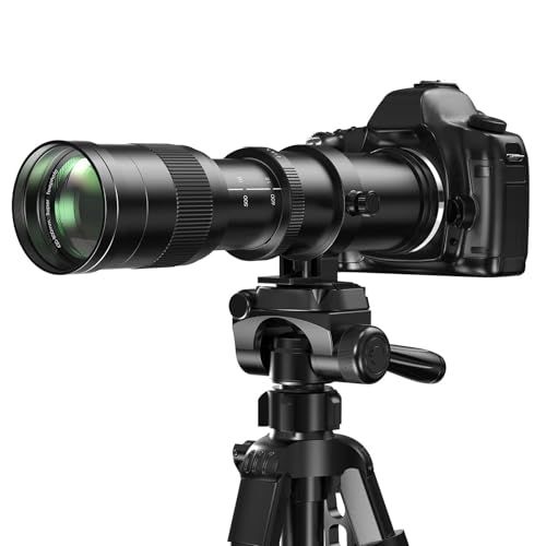 Lightdow 望遠 ズーム レンズ 420-800mm F/8.3-16 対応キヤノンEF/EF-S レンズ for Canon EOS Kiss X10i X10/250D X9i X9 X8i X7i X6i X5 X4 X3 X2 f8b60dfb