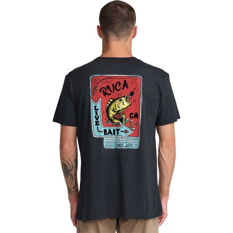 ルーカ メンズ トップス Tシャツ RVCA Live BaitShirt Mens Black ブラック