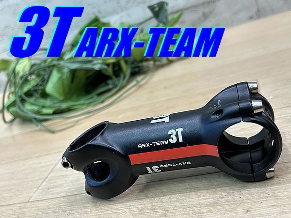 ☆ I recommend Telspoichi!! Superb!! 3T ARX-TEAM STEM -17° 90mm 119g Lightweight Horizontal Aluminum Stem Titanium Bolt Arc Steam Road Mini Velocross Pist MTB M-1755