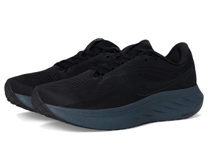 サッカニー メンズ シューズ スニーカー Saucony Ride 18 BlackShadow ブラック