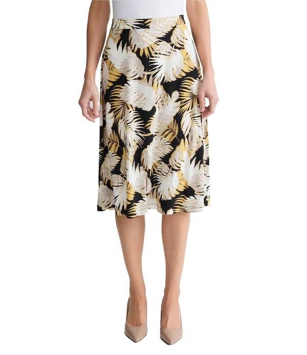 カスパール レディース ボトムスカート プリント ミディ Kasper Printed Midi Flared Skirt Black Multi ブラック