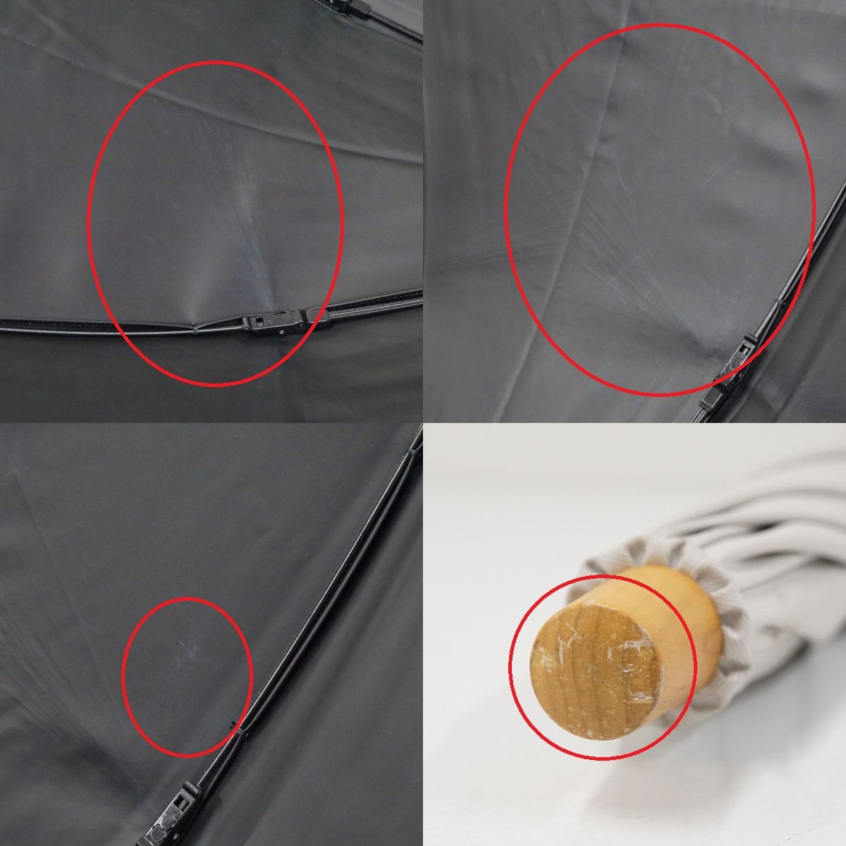 折りたたみ日傘 サンバリア100 完全遮光折日傘 USED美品 2段 コンビ