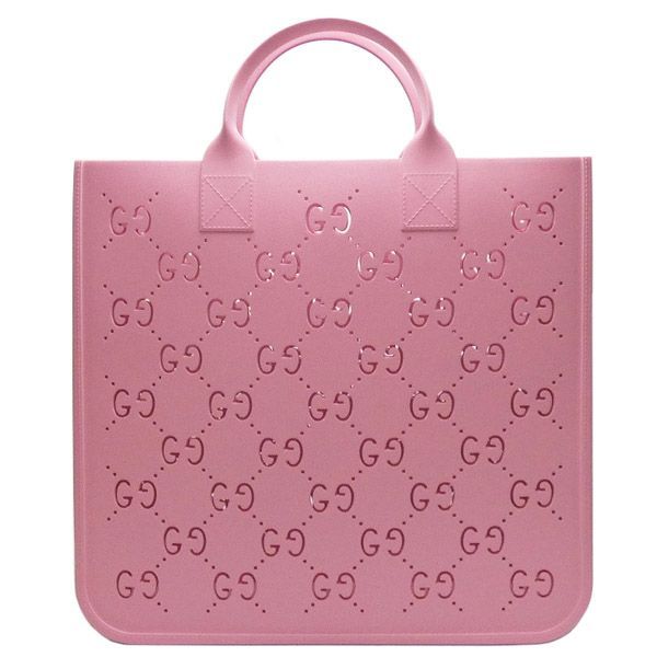 【新品同様】グッチ　GUCCI　チルドレンズ　　ラバー　ハンドバッグ/トートバッグ　　６７９３６５　ピンク
