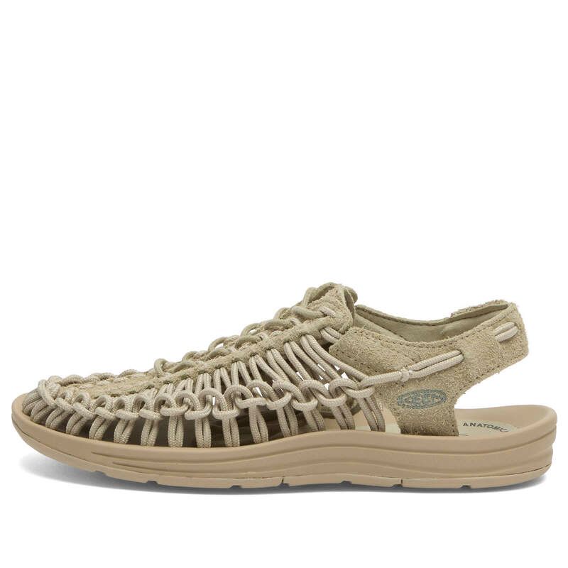 キーン レディース シューズ サンダル レザー Keen Uneek Leather Abbey Stone Plaza Taupe ストーン