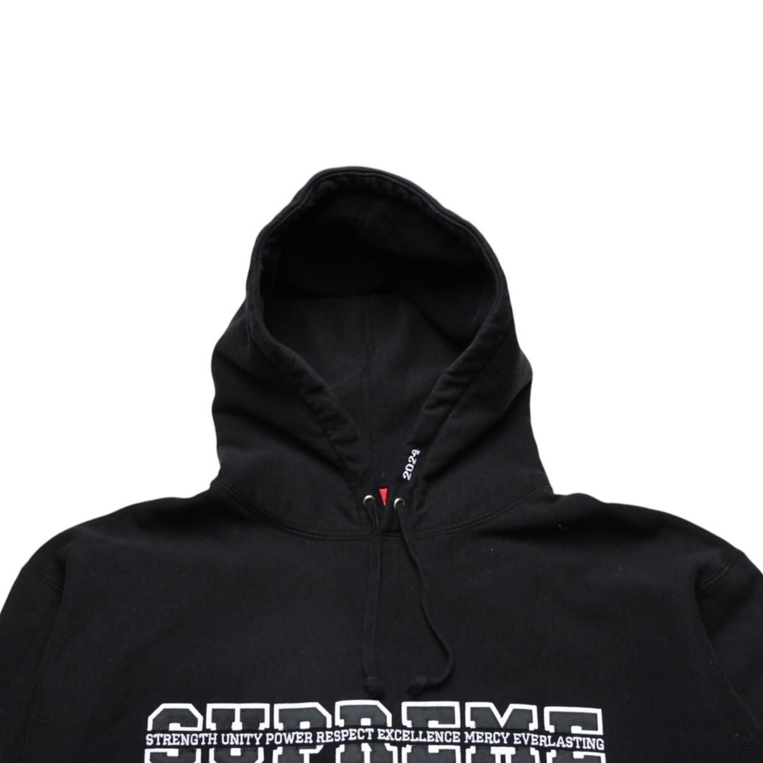 極美品 Supreme シュプリーム ブラック ホワイト RN101837 フーディ 