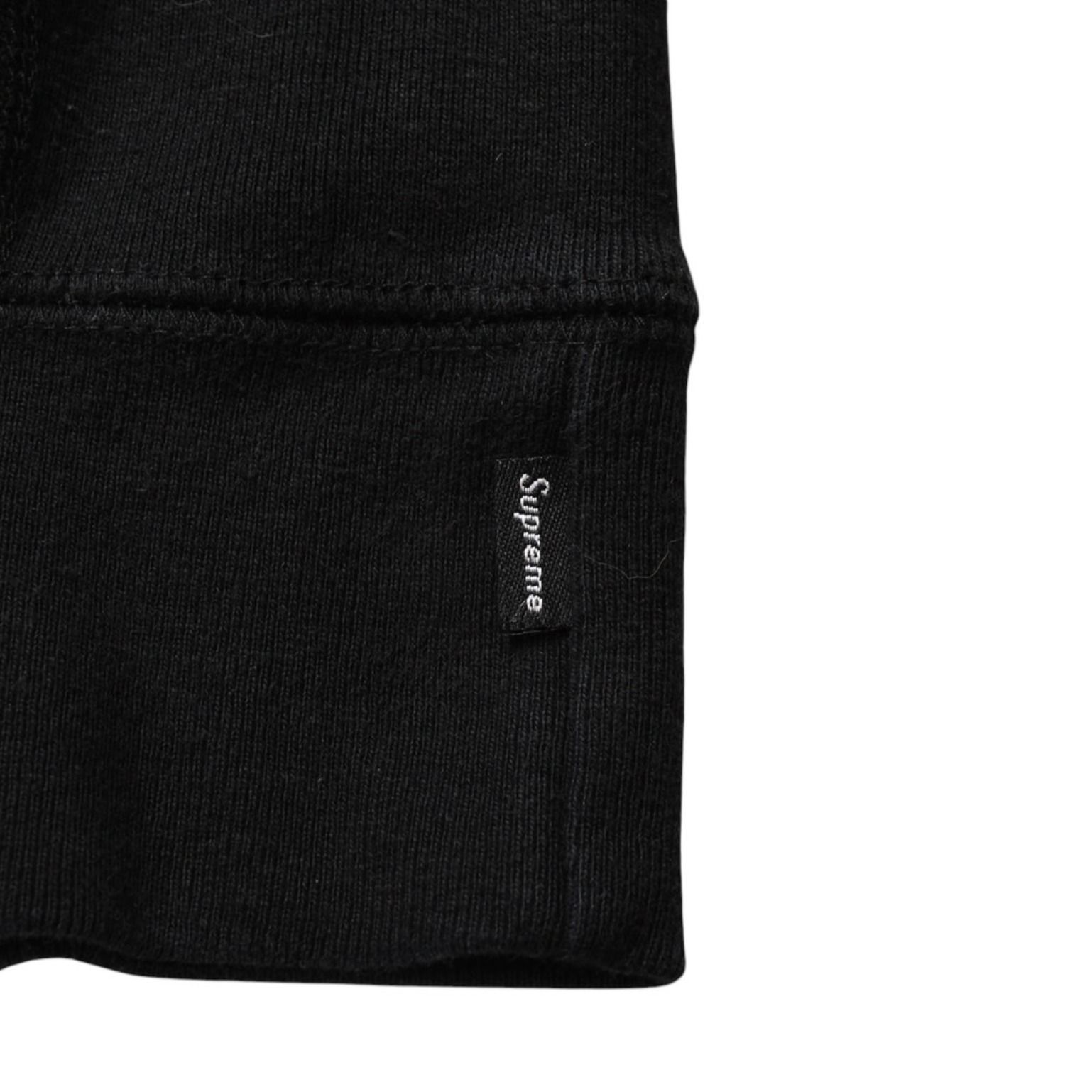 極美品 Supreme シュプリーム ブラック ホワイト RN101837 フーディ 