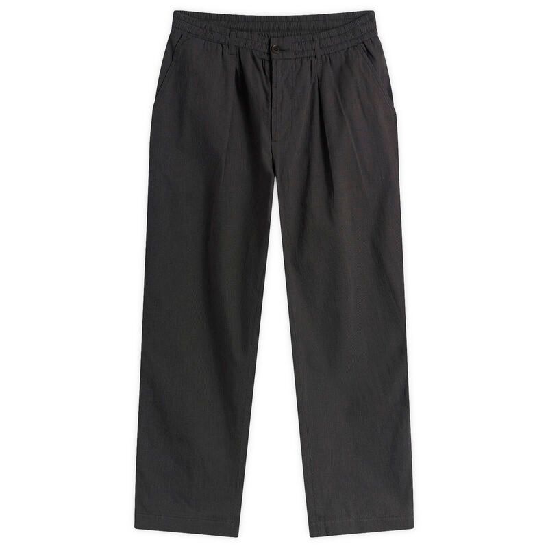 ユニバーサルワークス メンズ ボトムス カジュアルパンツ トラックパンツ プリーツ コットン Universal Workseattle Cotton Pleated Track Pant Charcoal チャコール